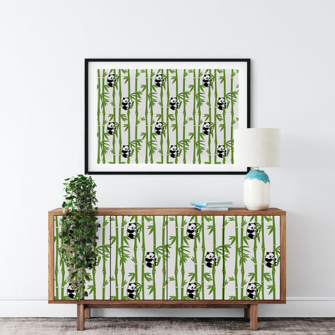 Panda and bamboo forest style wallpaper - Encountering the spirit of naturest