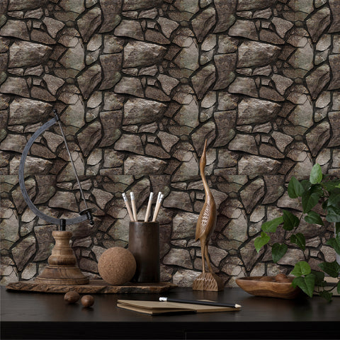 dark grey stone wallpaper 3d