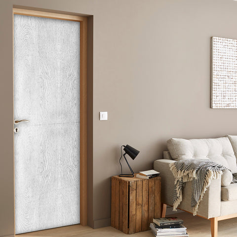 Off-White Wooden Wallpaper For Door