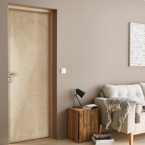 Soft Taupe Wood Finish Wallpaper