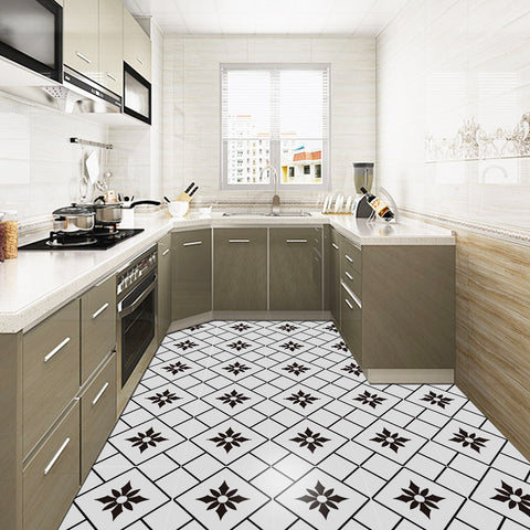 Exquisite Monochrome Tile Transfers - Striking Moorish-Inspired Architectural Motifs