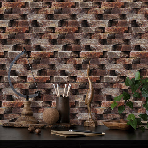 brown and black stone wallpaper 3d