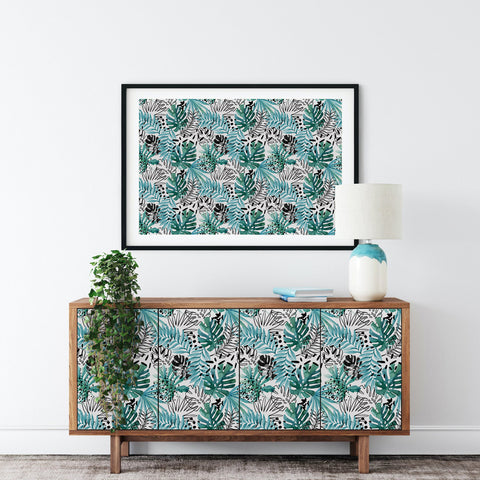 Rhythm of the Tropics: Exquisite Tropical Leafy Forest Wallpaper