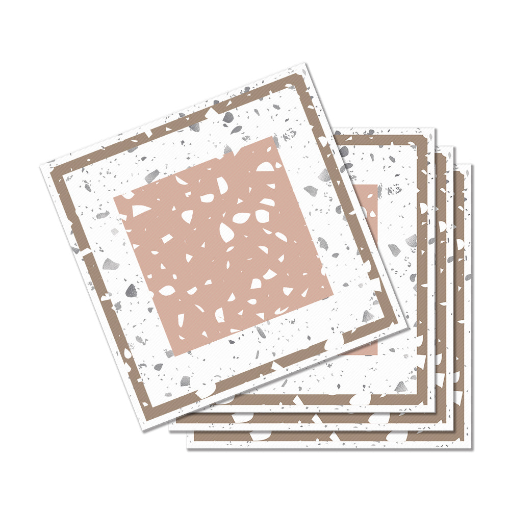 Terrazzo Inspired Neutral Square Tile Decal