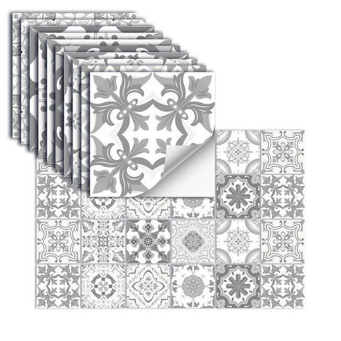 Elegant gray-tone tile sticker: the perfect fusion of simplicity and refinement