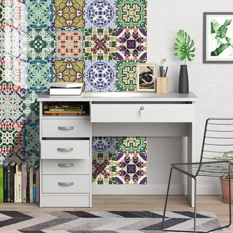 Colorful retro style: the artistic charm of tile stickers