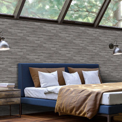 Natural Light Wood Texture PE Tile Stickers for Cozy Decor