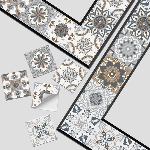 Grey Blossom Creative tile stickers