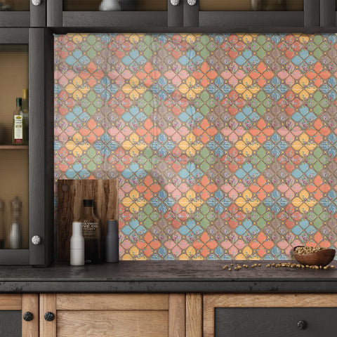 Colorful candy colors: the sweet fantasy of tile stickers