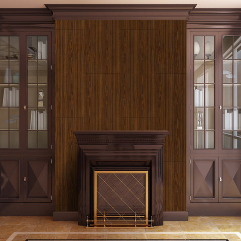 Luxurious Mahogany Grain Wall Covering