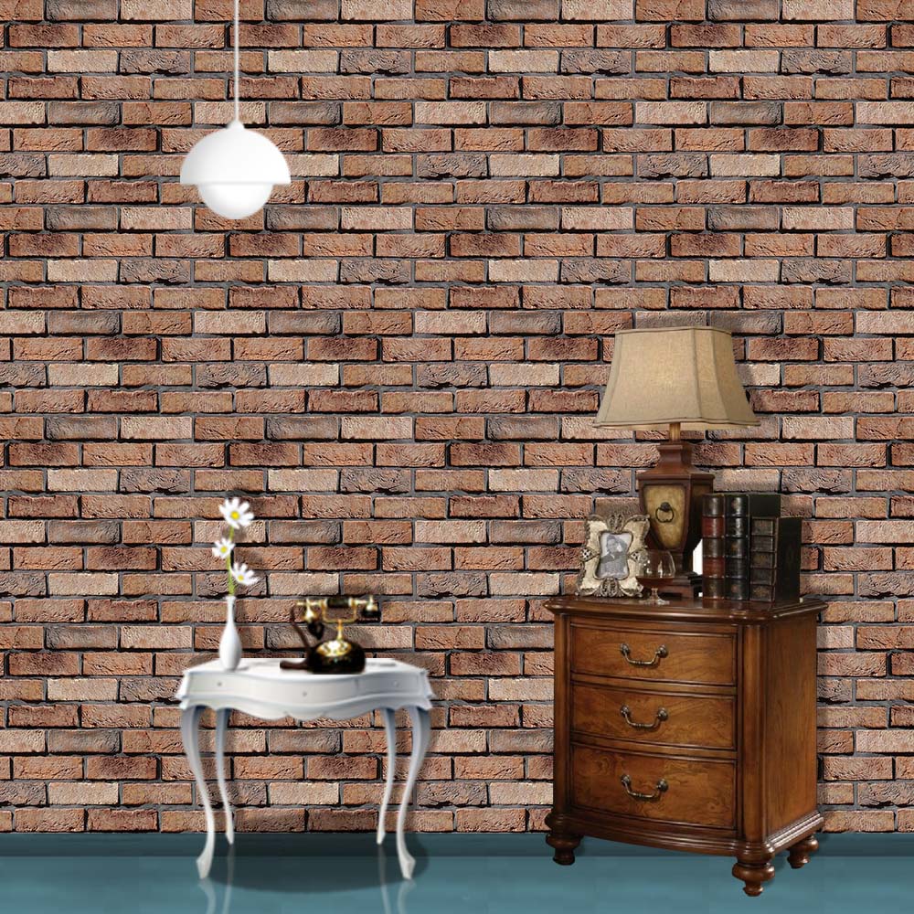 stone wallpaper with wood element