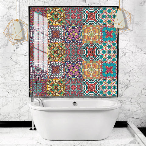 Colorful colors: the ethnic charm of tile stickers