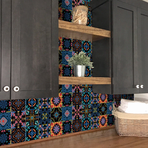 Color carnival tile: make the space full of vitality and artistic sense