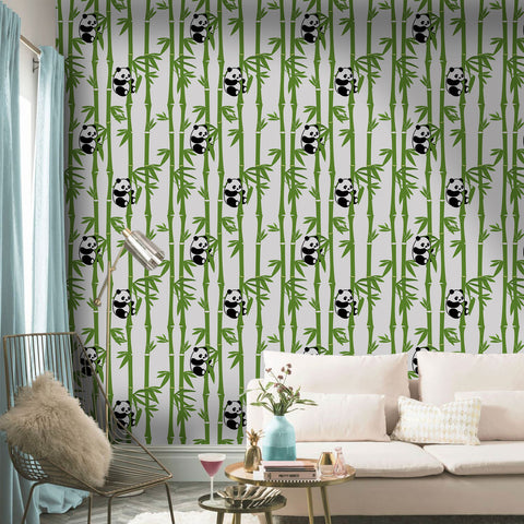 Panda and bamboo forest style wallpaper - Encountering the spirit of naturest