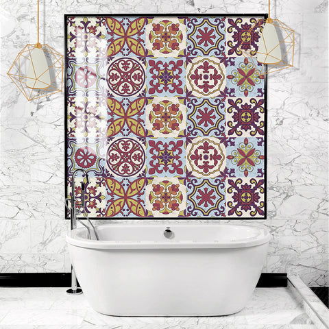 Retro color tone: the artistic romantic style of tile stickers