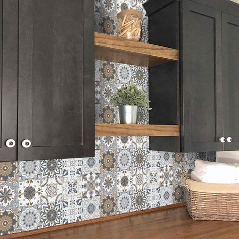 Grey Blossom Creative tile stickers