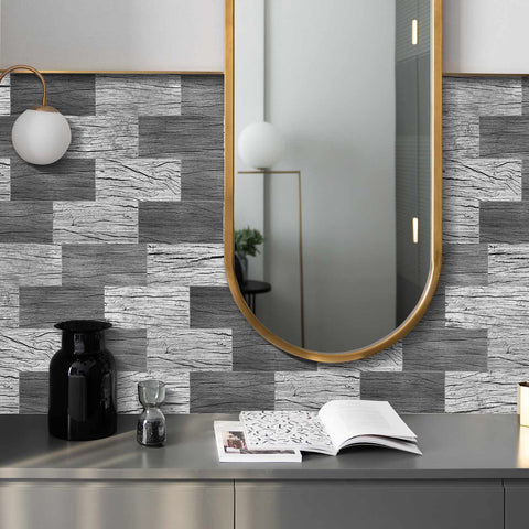 European PE Foam Tile Stickers with Matte Texture Easy to Clean and Remove for Kitchen Backsplash Bathroom Walls DIY Home Decor and Stair Steps