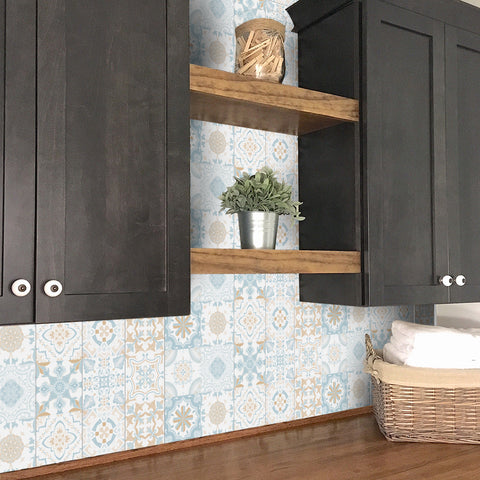 Fresh and elegant tile stickers: inject tranquility and elegance into the space