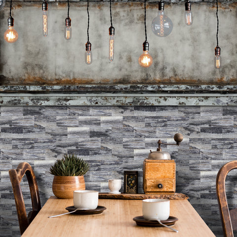 Weathered Gray Peel and Stick Wood Wallpaper for Modern Interiors