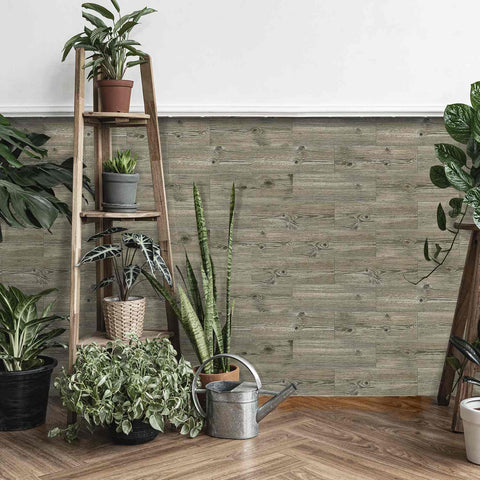 Frosted Wood Tile Stickers Easy-to-Use Moisture-Proof and Heat-Insulating Ideal for Kitchen Bathroom and Home Decoration