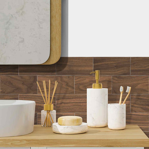Self-Adhesive Retro Tile Stickers for Kitchen and Bathroom Backsplash, Easy to Install and Waterproof for Home Decoration