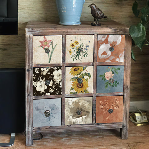 Floral art tile stickers: bring natural beauty to the space