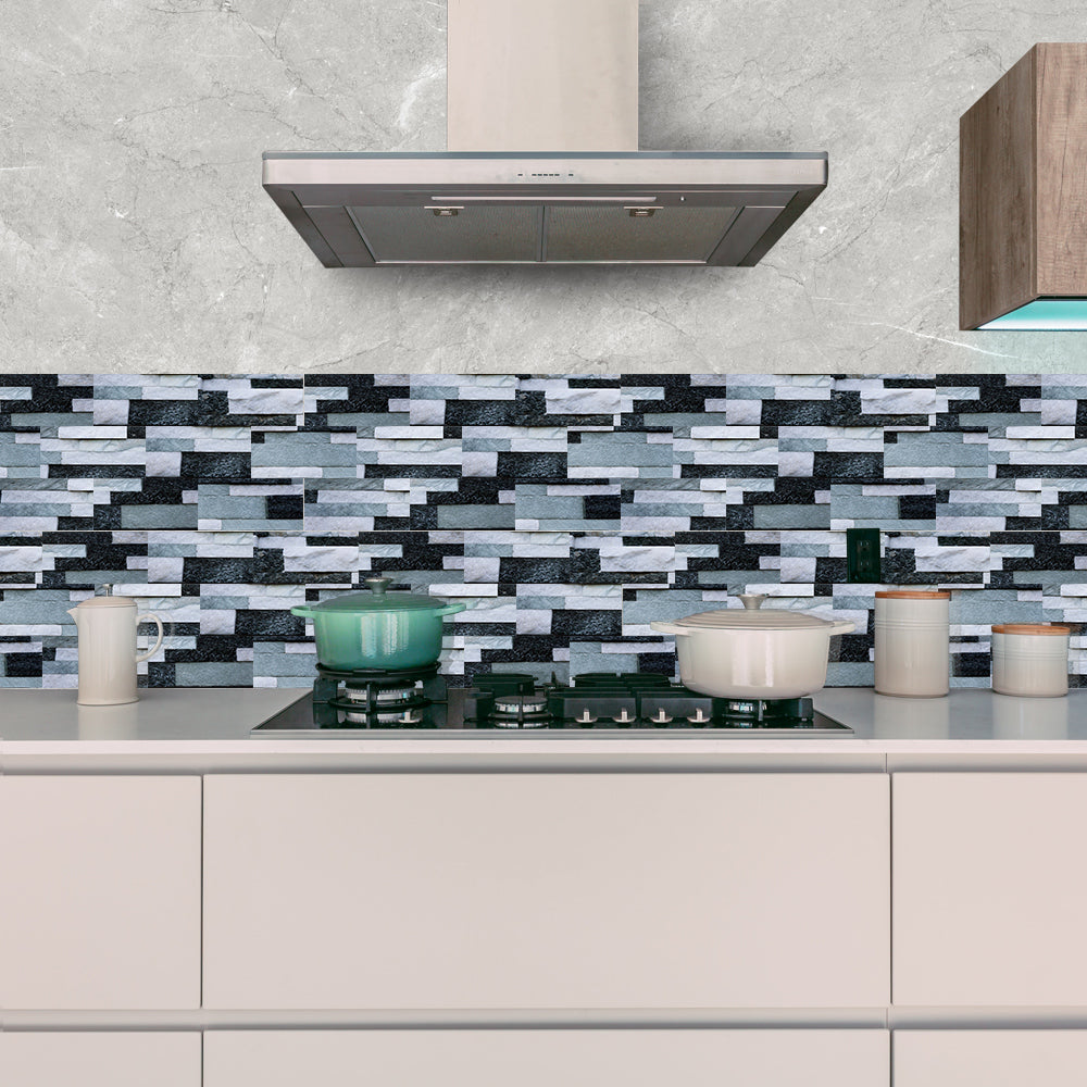 wallpaper stone kitchen