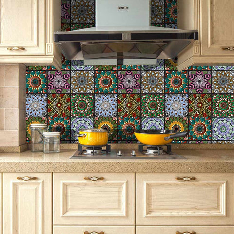 Large tulala flower tile sticker: the perfect fusion of color and art