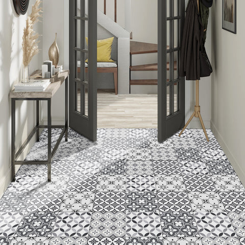 Simple gray tone: the modern beauty of tile stickers