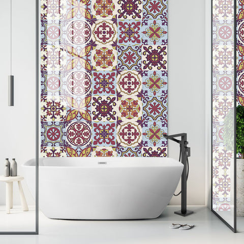 Retro color tone: the artistic romantic style of tile stickers