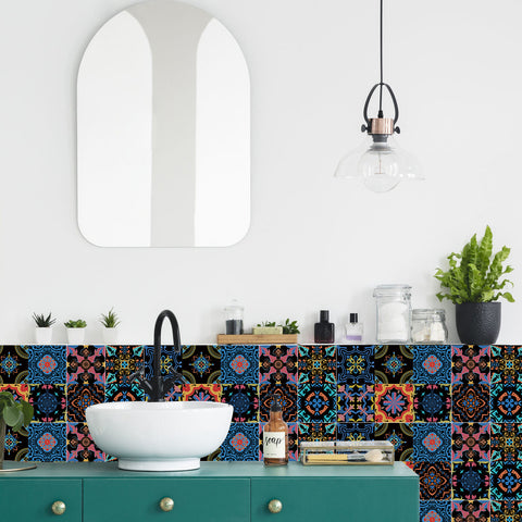 Color carnival tile: make the space full of vitality and artistic sense