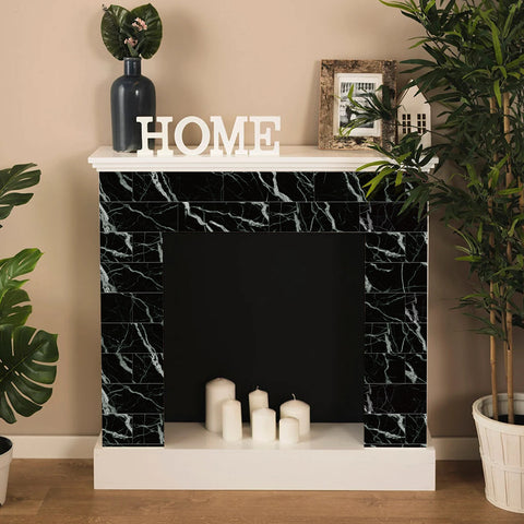 9pcs Wallpaper Peel and Stick Marble Textured Wall Tile Sticker Self Adhesive Brick Wall Paper for Bathroom Kitchen Office Living Room  12"×4"×0.07"