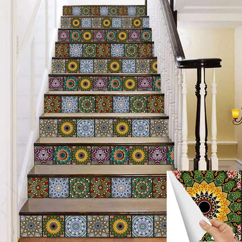 Large tulala flower tile sticker: the perfect fusion of color and art