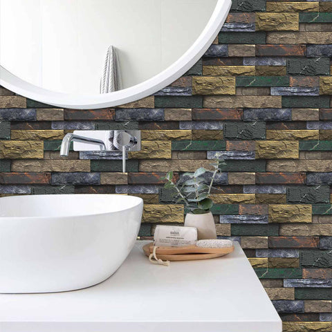 Stick on Wall Tiles for Kitchen, Bathroom, and Stairs, Versatile and Easy to Use