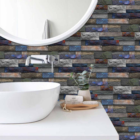 Tile Stickers Effect for Kitchen, Bathroom, and Home Decoration, Quick and Stylish Makeover