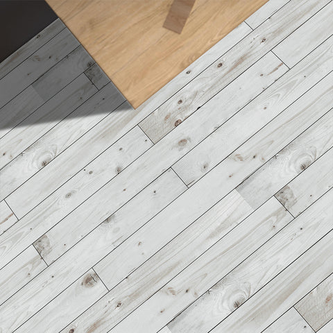 Dove Faux Wooden Slats Vinyl Flooring