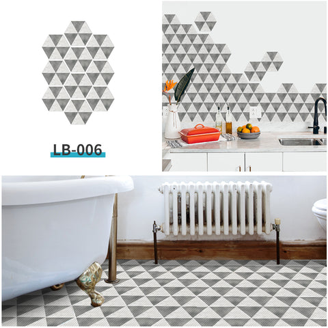 Unique geometric tiles: practical aesthetics, fresh and elegant