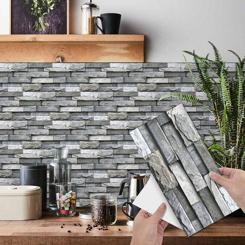 Tile Peel and Stick for Kitchen, Bathroom, and Backsplash, Easy to Apply and Remove