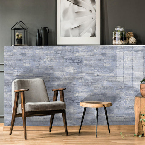 Self-Adhesive Gray Wood Effect Foam Tiles - Easy Home Renovation