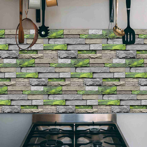 Retro Tile Stickers for Stairs, Bathroom, and Kitchen Backsplash