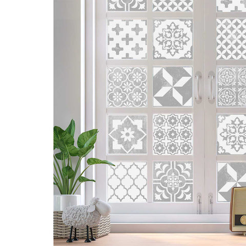 Black and White Mosaic tiles Creative tile stickers