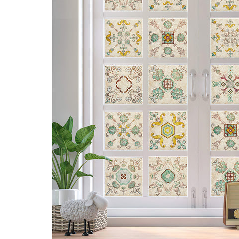 Pastoral style tile stickers: bring natural and fresh beauty to the space