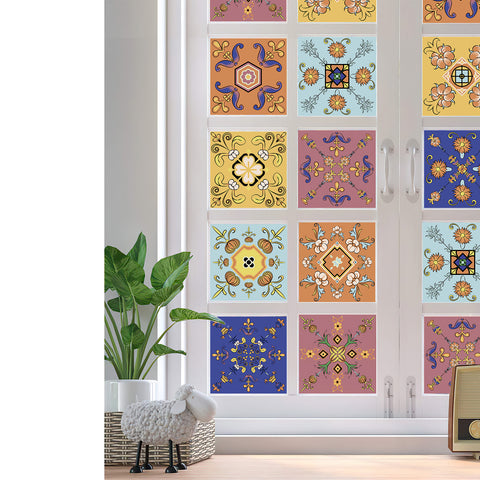 Colorful floral tiles: add vitality to the space