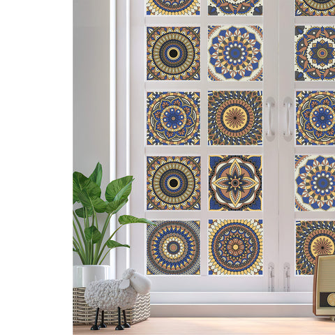 Mandala art tile stickers: a harmonious symphony of colors and patterns