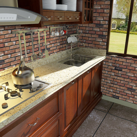 stone 3d wallpaper for kitchen