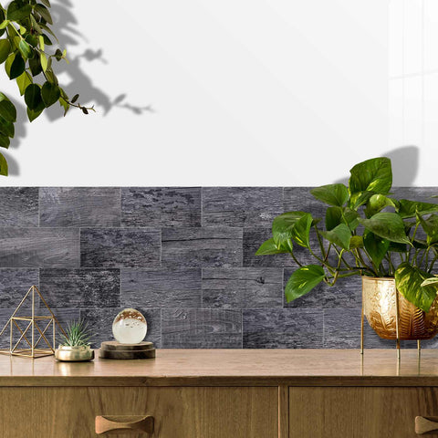 Retro PE Foam Tile Stickers for Kitchen Backsplash and Bathroom Walls Self Adhesive Easy to Clean Removable No Glue Residue Home Decor