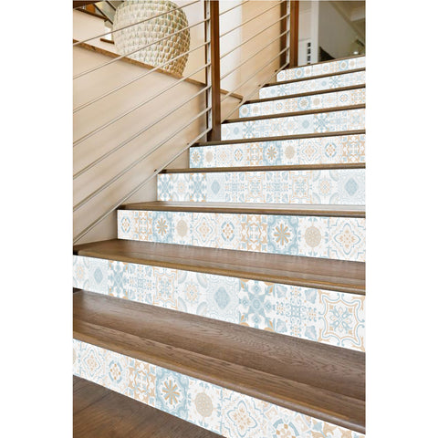 Fresh and elegant tile stickers: inject tranquility and elegance into the space