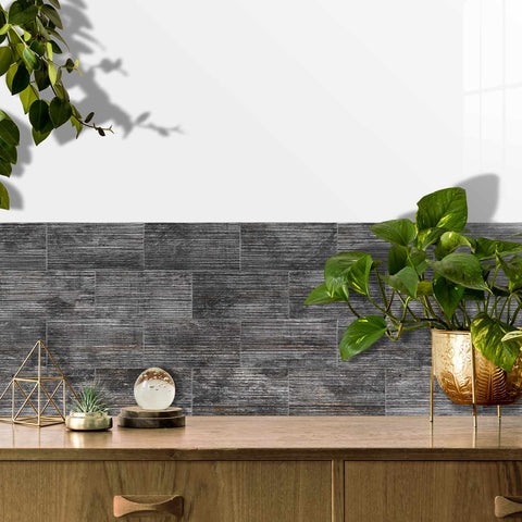 Retro PE Foam Tile Stickers for Kitchen Backsplash and Bathroom Walls Self Adhesive Easy to Clean Removable No Glue Residue Home Decor