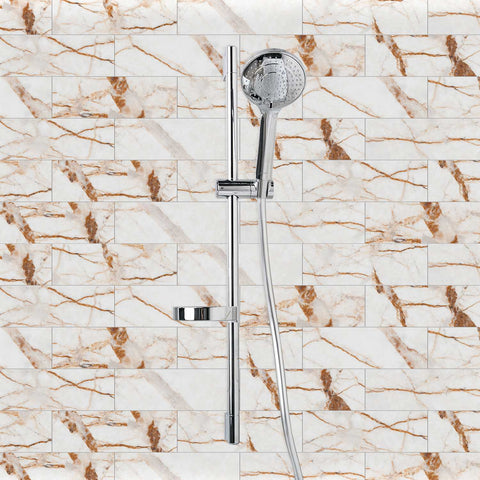 Creamy Caramel Marble Stick on Tiles for Kitchen Backsplash and Bathroom Floors