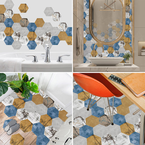 Oriental Zen hexagonal tiles: natural tranquility, beautiful atmosphere